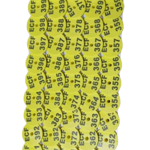 Customized Eartags. Green farm supplies